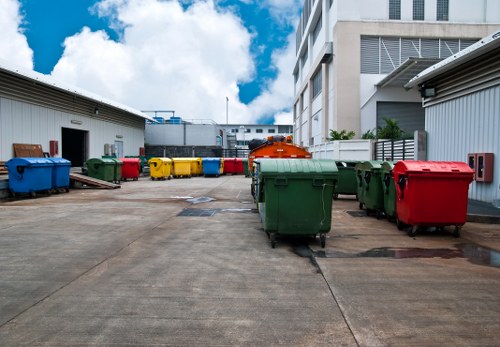 Waste clearance process in action at a Docklands site