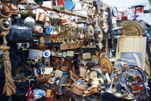 Variety of furniture items being cleared